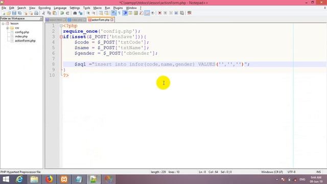 #02 Insert Form Data Into MYSQL Database Using PHP смотреть онлайн