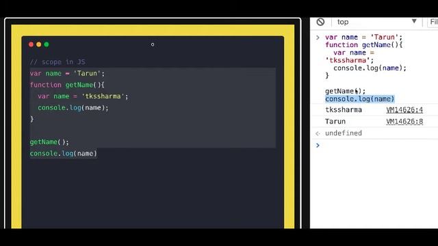 Scope in Function Javascript #16 смотреть онлайн