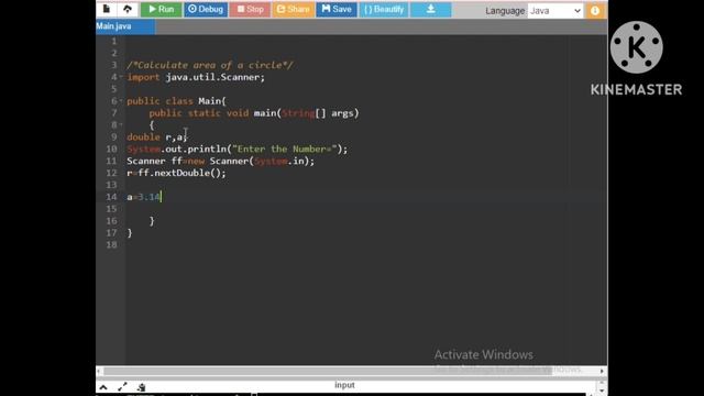 Write A.c Program to Print Calculate area of circle in the java program. Part #27|| Java Program смотреть онлайн