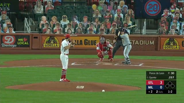 Tommy Edman's homer backs Ponce de Leon in 9-1 win | Cardinals-Brewers Game 2 Highlights 9/25/20 смотреть онлайн