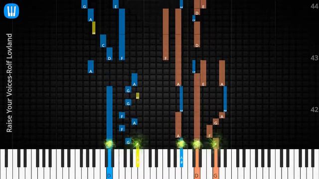 🎹Solo & Chord, Raise Your Voices, Rolf Lovland, Synthesia Piano смотреть онлайн
