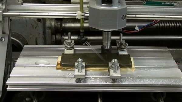 Обработка модельного воска на станке CNC 2418(3018) + самодельная СОЖ