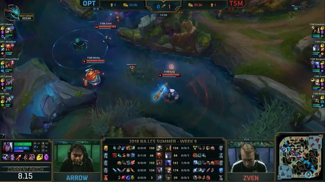 OPT vs. TSM - Неделя 9 Игра 83 | LCS NA Summer 2018 Split смотреть онлайн