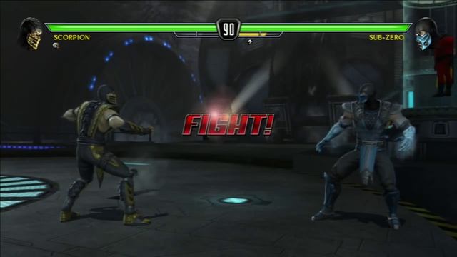 СКОРПИОН ПРОТИВ ВСЕХ - Mortal Kombat VS DC Universe - Scorpion arcade ladder (All Fatality) смотреть онлайн
