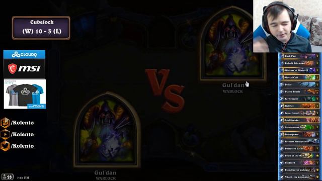 Hearthstone: Legend with cubelock смотреть онлайн