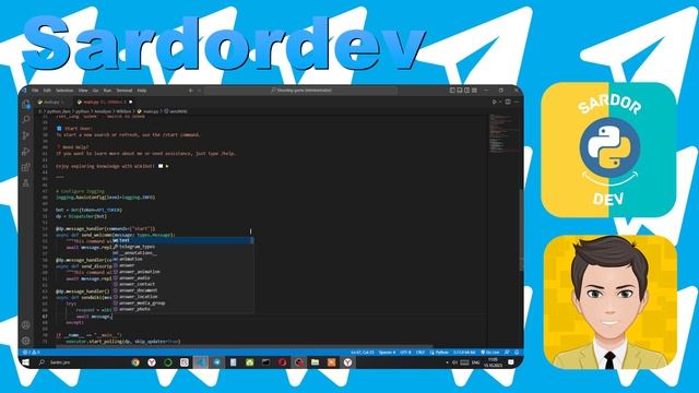 How to Make a Wikipedia Telegram Bot in Python смотреть онлайн