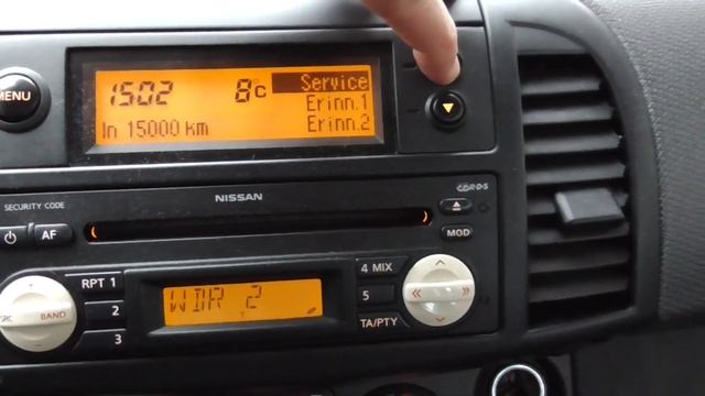 Nissan Micra Service Reset смотреть онлайн