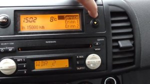 Nissan Micra Service Reset