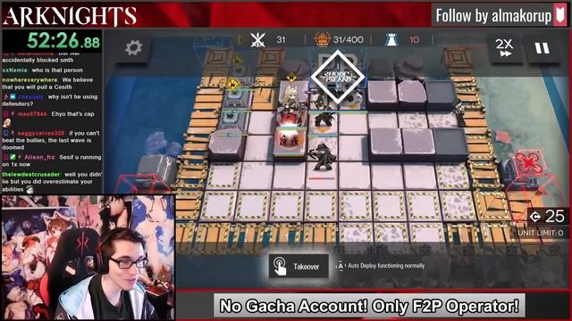 No Gacha Account vs Annihilation 7 - Arknights смотреть онлайн