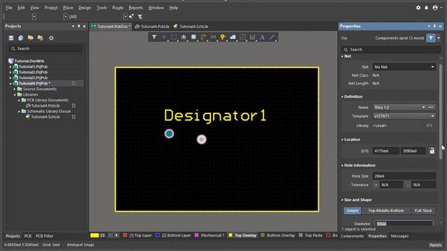 AD 19 урок - Отверстия в печатной плате смотреть онлайн