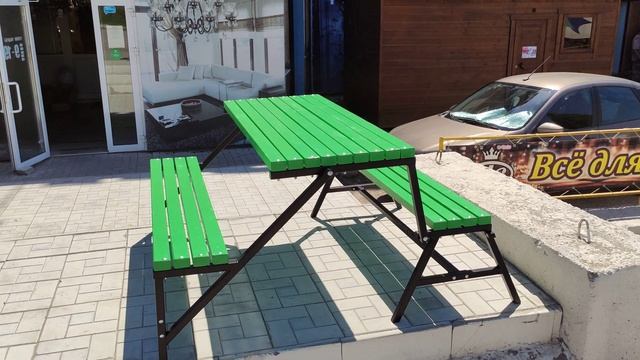 Стол-скамейка