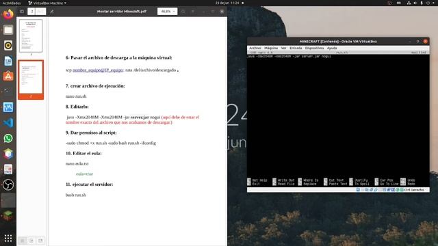Montar un servidor de Minecraft en Ubuntu смотреть онлайн