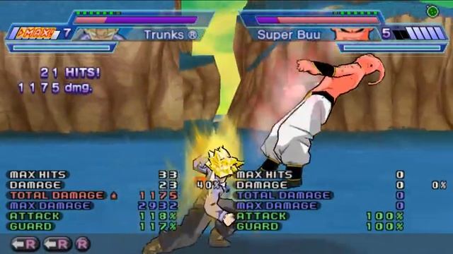 Dragon Ball Z Shin Budokai Another Road - SSJ Trunks Combo (PSP) смотреть онлайн