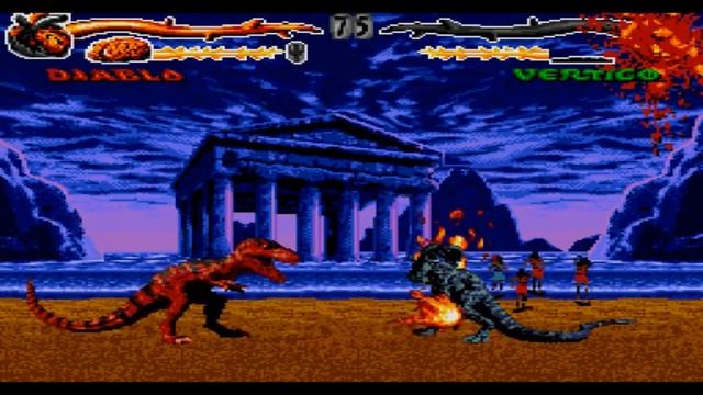 Sega Mega Drive 2 (Smd) 16-bit Primal Rage Fatality-Добивания
