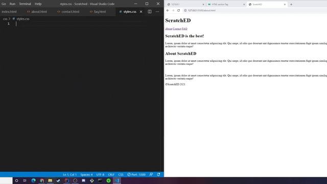 Build a Website From Scratch Using HTML, CSS, and JS Part Five смотреть онлайн