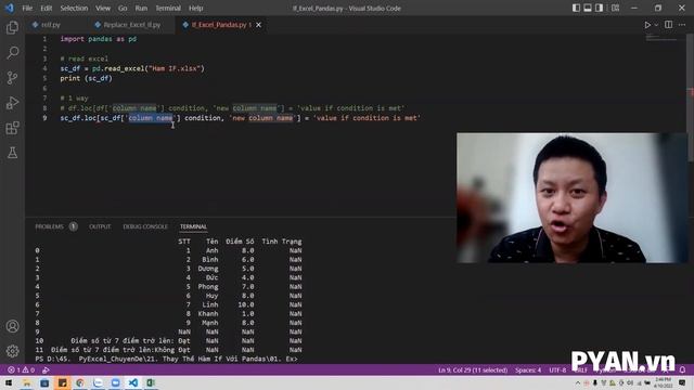 Thay Thế Hàm If Trong Excel Bằng Python Pandas смотреть онлайн