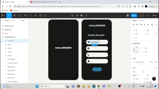 Sign up & Login Android UI design in Figma|Tutorial 1 смотреть онлайн