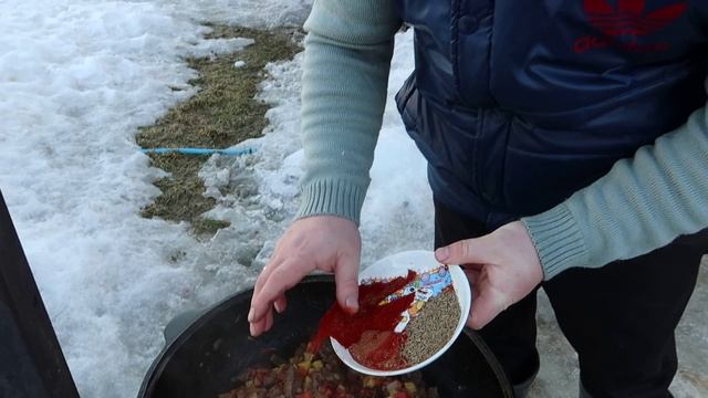 Ковурма(жареная шурпа)