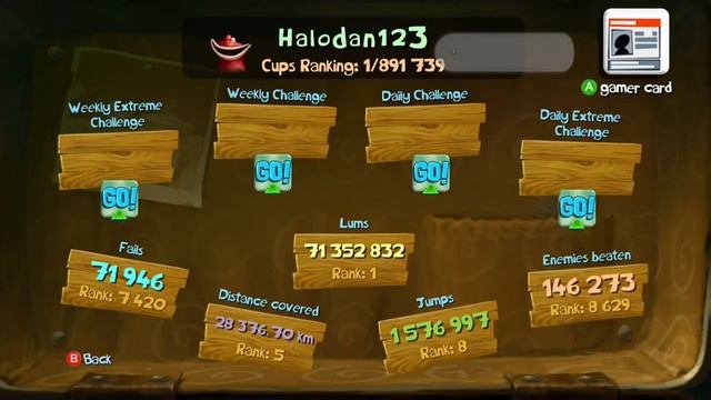 Rayman Legends (Xbox 360) 200,000 Points + Statistics смотреть онлайн