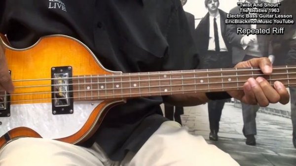 TWIST AND SHOUT The Beatles Bass Guitar Lesson Isley Bros The Top Notes @ericblackmonmusicbass9175