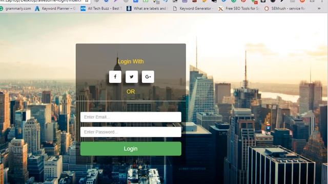 Bootstrap CSS Amazing Transparent Login Form смотреть онлайн