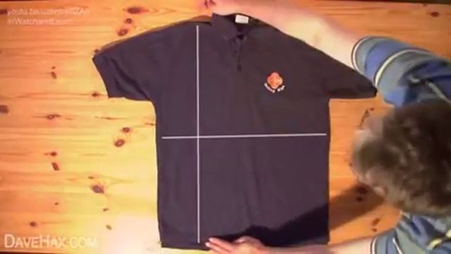 Учимся складывать футболки правильно