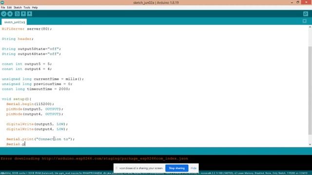 Program WebServer NodeMcu ESP8266 смотреть онлайн