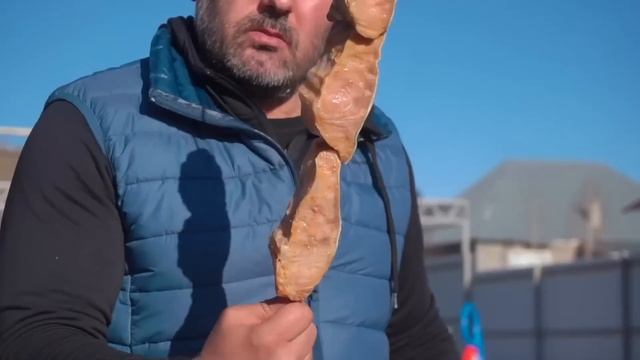ROASTING LAMB STUFFED with GROUND BEEF in a COUNTRY OVEN. ENG SUB смотреть онлайн