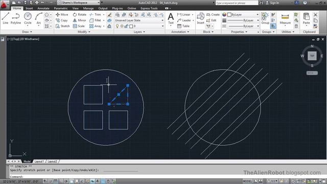 AutoCAD 2012 Introduction Training-0604 Hatch patterns смотреть онлайн