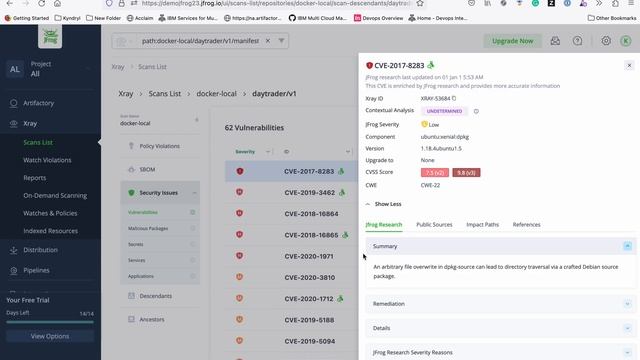 JFrog: Setting up Xray for scanning repository, creating policies, watches and reports смотреть онлайн