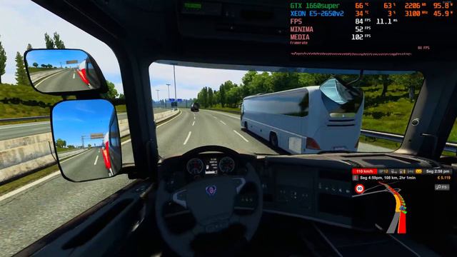 Xeon E5-2650v2 GTX 1660super Euro Truck Simulator 2