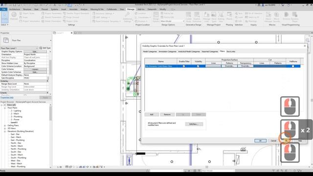 REVIT TUTORIAL - PRODUCING DRAWING - VIEW FILTER смотреть онлайн