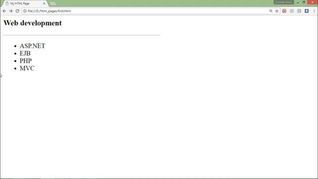 HTML - List Tags смотреть онлайн