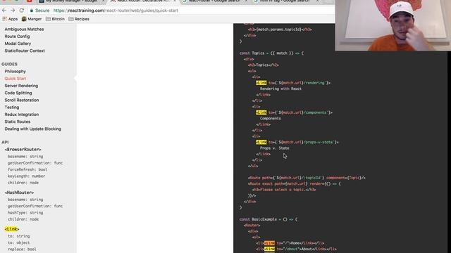 Navigation w/ react-router смотреть онлайн