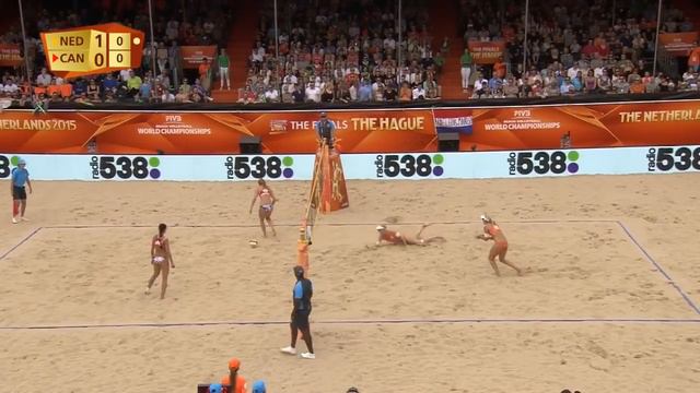 Meppelink/Van Iersel (NED) vs. Humana-Paredes/Pischke (CAN) - Den Haag - World Championships 2015 смотреть онлайн