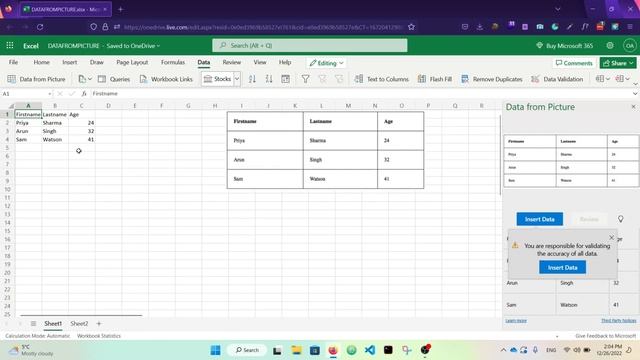 MS Excel - DATA FROM PICTURE գործիքը смотреть онлайн