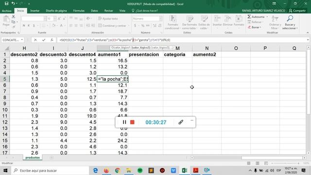 Taller No 12 Excel смотреть онлайн