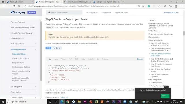 Razorpay Integration In Android Studio Kotlin смотреть онлайн