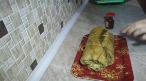 Рулет из пузанины..#сало#домашняяеда#рецептысТатьяной