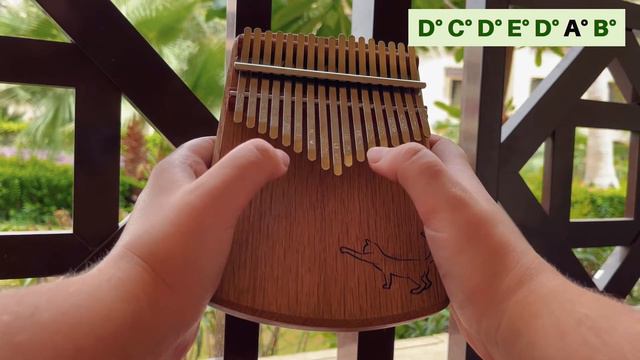 Merry Go Round Of Life - Kalimba Tutorial with Tabs смотреть онлайн