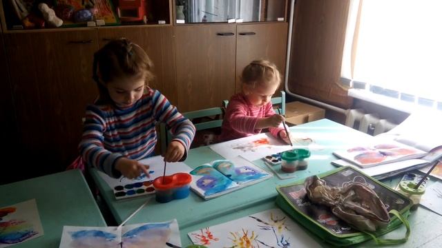 Нетрадиционные способы рисования, бабочка. смотреть онлайн