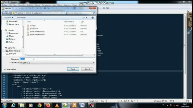 input data pasien menggunakan PHP|Pemprograman berbasis web смотреть онлайн