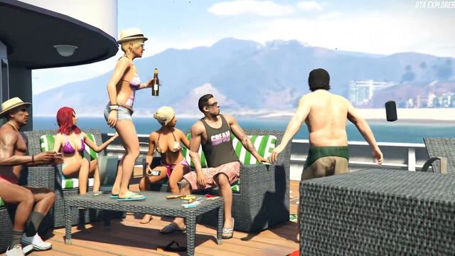 GTA 5 - Michael SAVED TRACEY From Po*n Stars Yacht смотреть онлайн