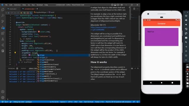Flutter - Container Widget смотреть онлайн