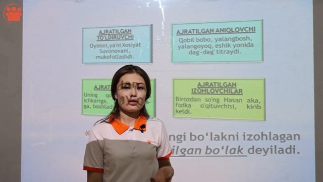 Onlayn Ona Tili Darslari | Uyushiq Ajratilgan Gap Bo'laklari | 18 - Dars
