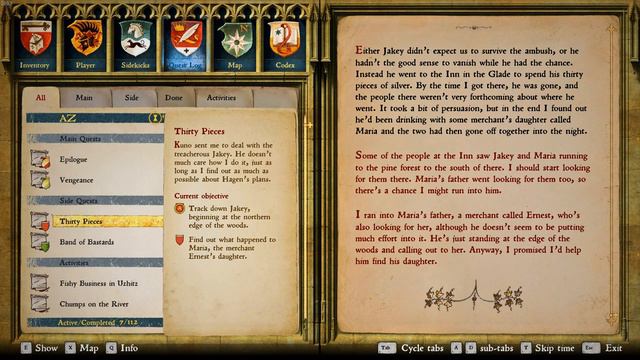 Kingdom Come - Deliverance - Band of Bastards - Thirty Pieces - Quest Log Entries смотреть онлайн