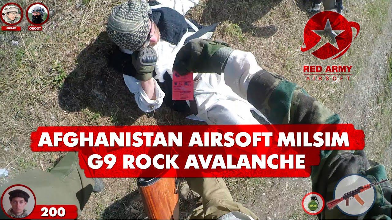 Airsoft Gameplay. Afghanistan Airsoft Milsim - G9 Rock Avalanche