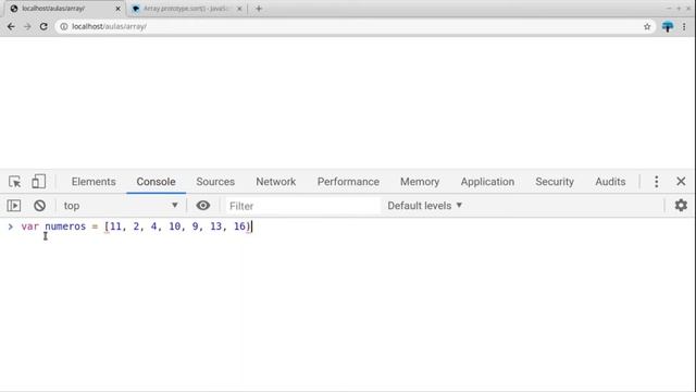 Problema ao ordenar um array com sort() смотреть онлайн