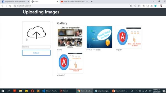 Subir imagenes con ANGULAR, NODE js y MongoDB?? | Introduccion al curso смотреть онлайн