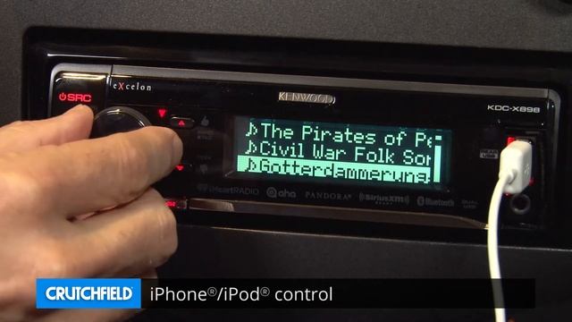 Kenwood Excelon KDC-X898 Display and Controls Demo | Crutchfield Video смотреть онлайн